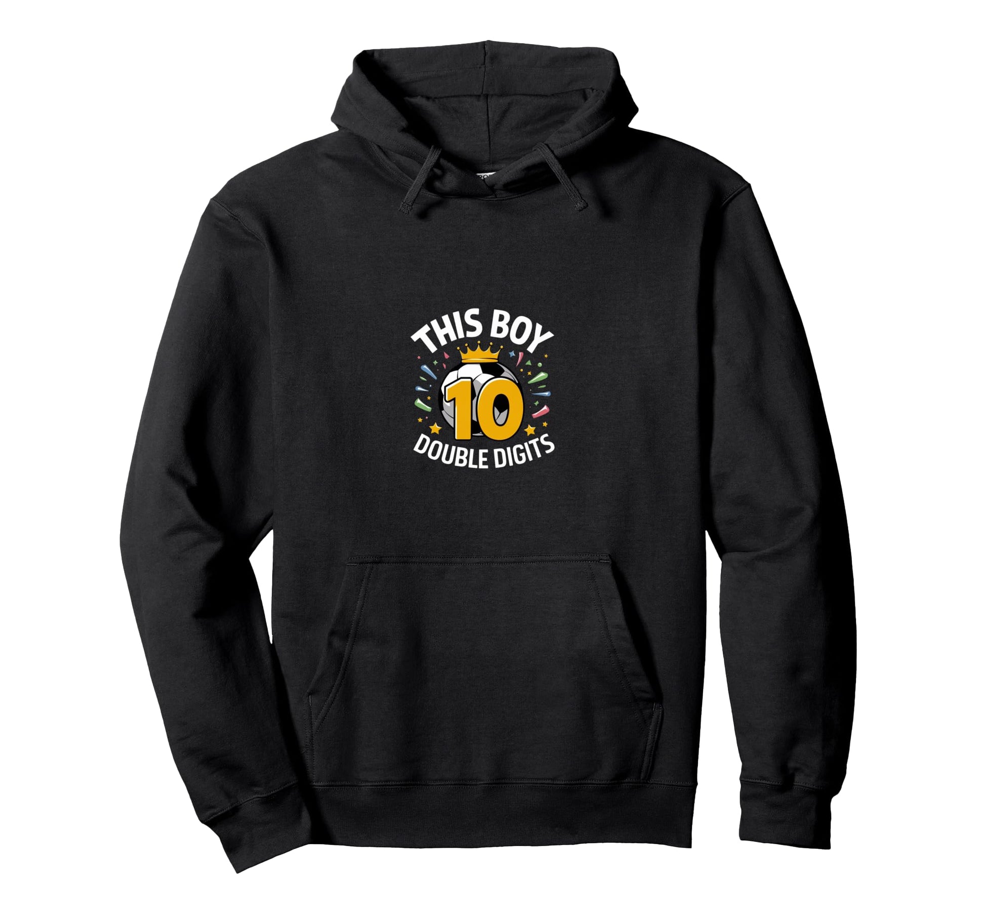 This Now 10 Double Digits Soccer 10 Hoodie - Minimalist Print for Adults - T-Shirt, Sweatshirt, Hoodie