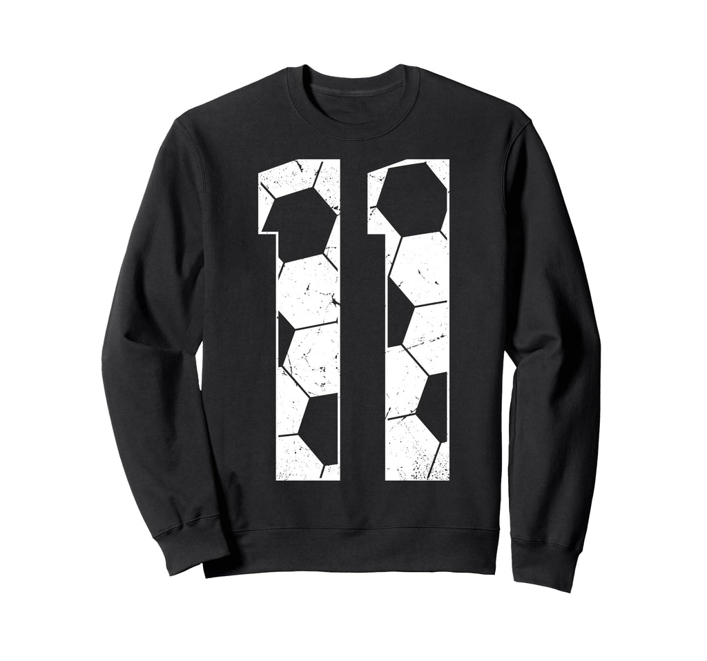 11Th Birthday Soccer Player Football Sweatshirt - Custom Art Print Unisex - T-Shirt, Sweatshirt, Hoodie