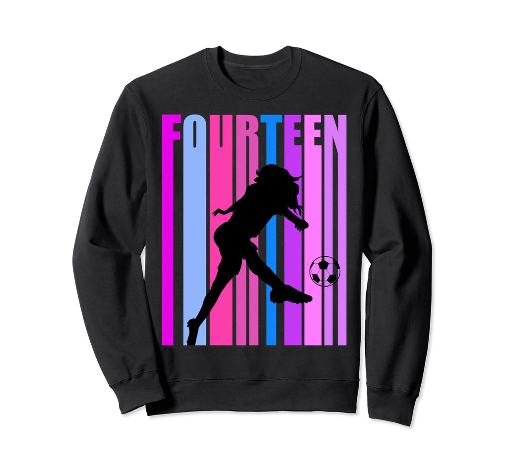 14Th Soccer Birthday Goals Score Sweatshirt - Novelty Apparel for Adults - T-Shirt, Sweatshirt, Hoodie