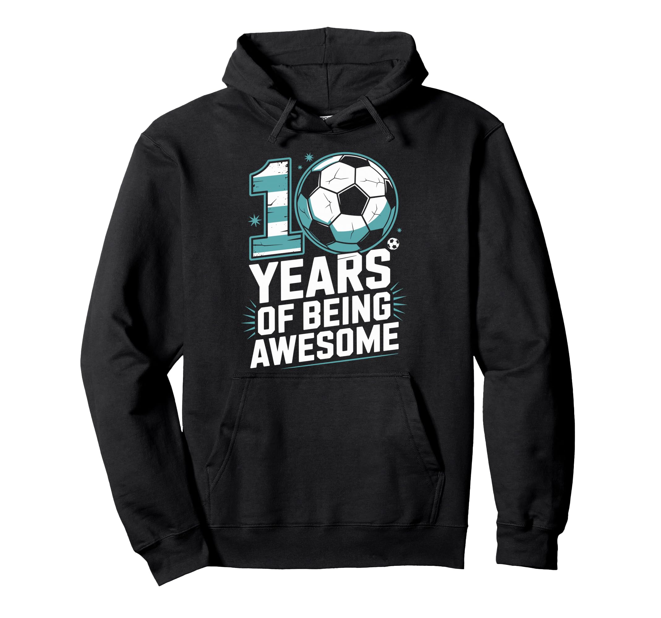 10 Years Being Awesome 10Th Birthday Hoodie - Trendy Graphic Men Women - T-Shirt, Sweatshirt, Hoodie