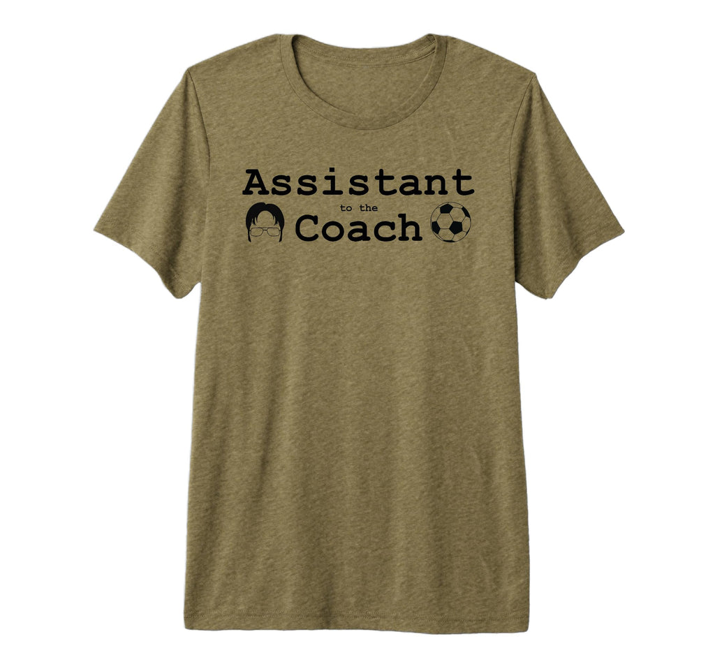 Assistant To Coach Soccer Tri Blend T-Shirt - Trendy Graphic Men Women - T-Shirt, Sweatshirt, Hoodie