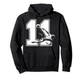 11 Soccer Birthday Gift Soccer Fan Hoodie - Aesthetic Graphic for Adults - T-Shirt, Sweatshirt, Hoodie