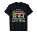 1935 90Th Birthday Gifts 90 Year Old T-Shirt - Minimalist Print Men Women - T-Shirt, Sweatshirt, Hoodie