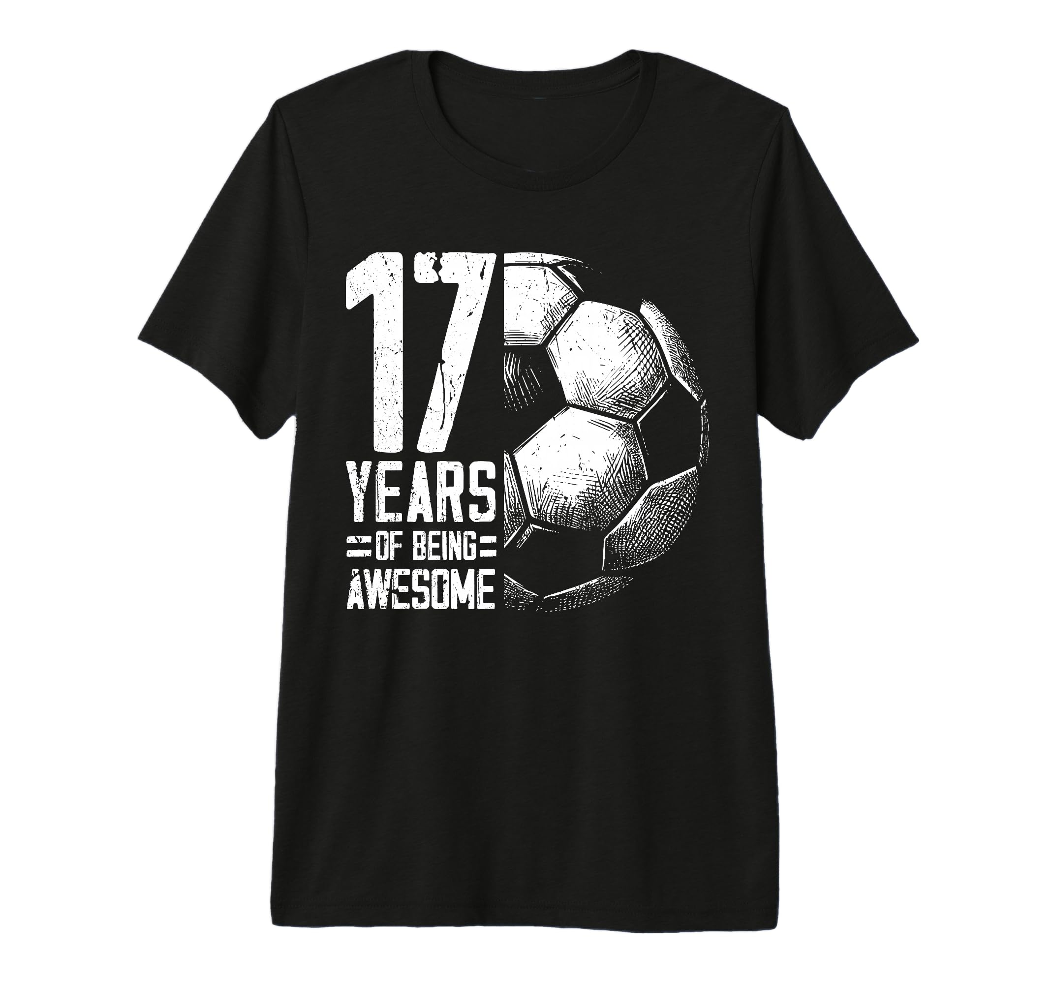 17Th Birthday Soccer Player Football T-Shirt - Aesthetic Graphic Men Women - T-Shirt, Sweatshirt, Hoodie