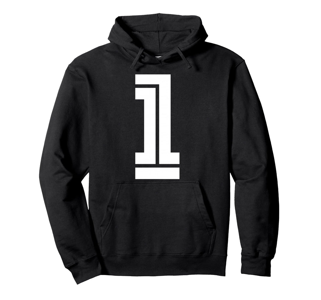1 Sports Team Number Fan Hoodie - Fun Novelty Design Unisex - T-Shirt, Sweatshirt, Hoodie