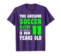 11 Year Old Happy 11Th Birthday Soccer T-Shirt - Streetwear Style Unisex - T-Shirt, Sweatshirt, Hoodie