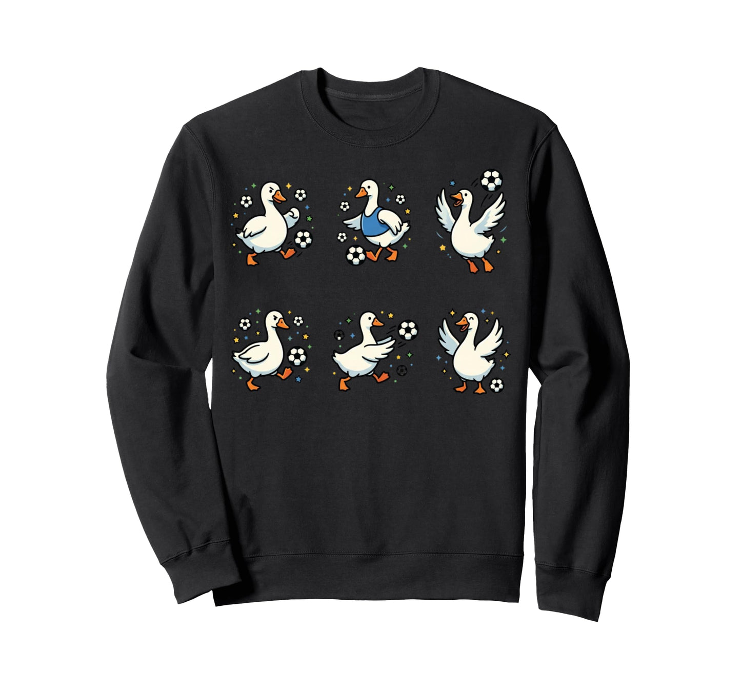 Silly Goose Playing Soccer Player Sweatshirt - Aesthetic Graphic Unisex - T-Shirt, Sweatshirt, Hoodie