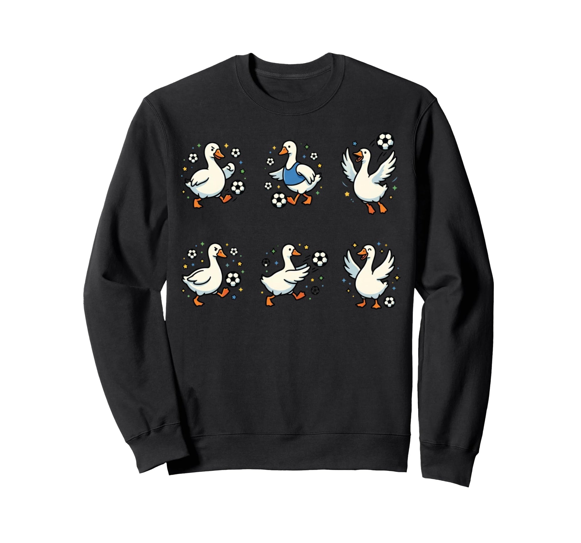 Silly Goose Playing Soccer Player Sweatshirt - Aesthetic Graphic Unisex - T-Shirt, Sweatshirt, Hoodie