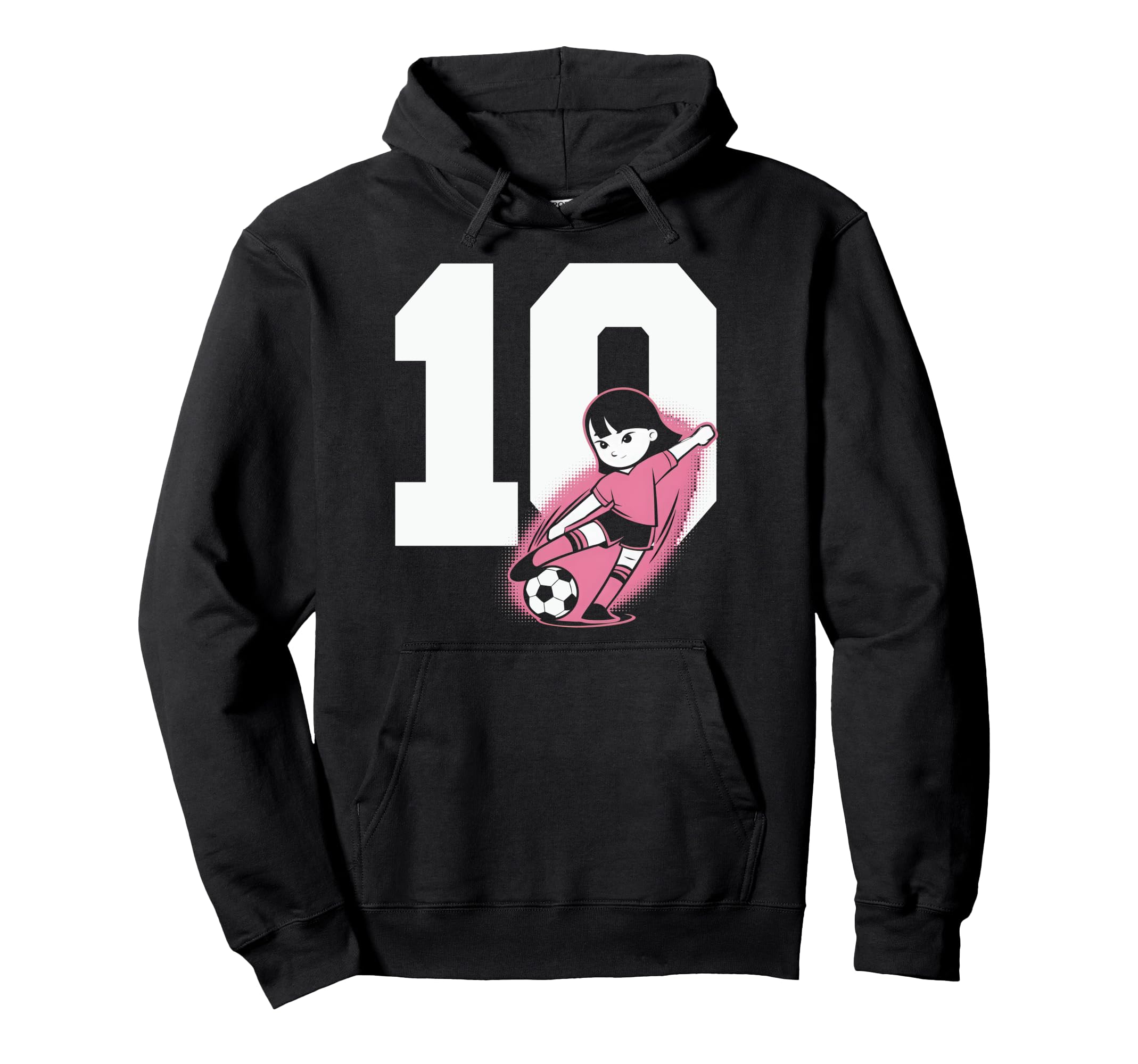 10 Soccer Birthday Gift Soccer Fan Hoodie - Trendy Graphic Men Women - T-Shirt, Sweatshirt, Hoodie