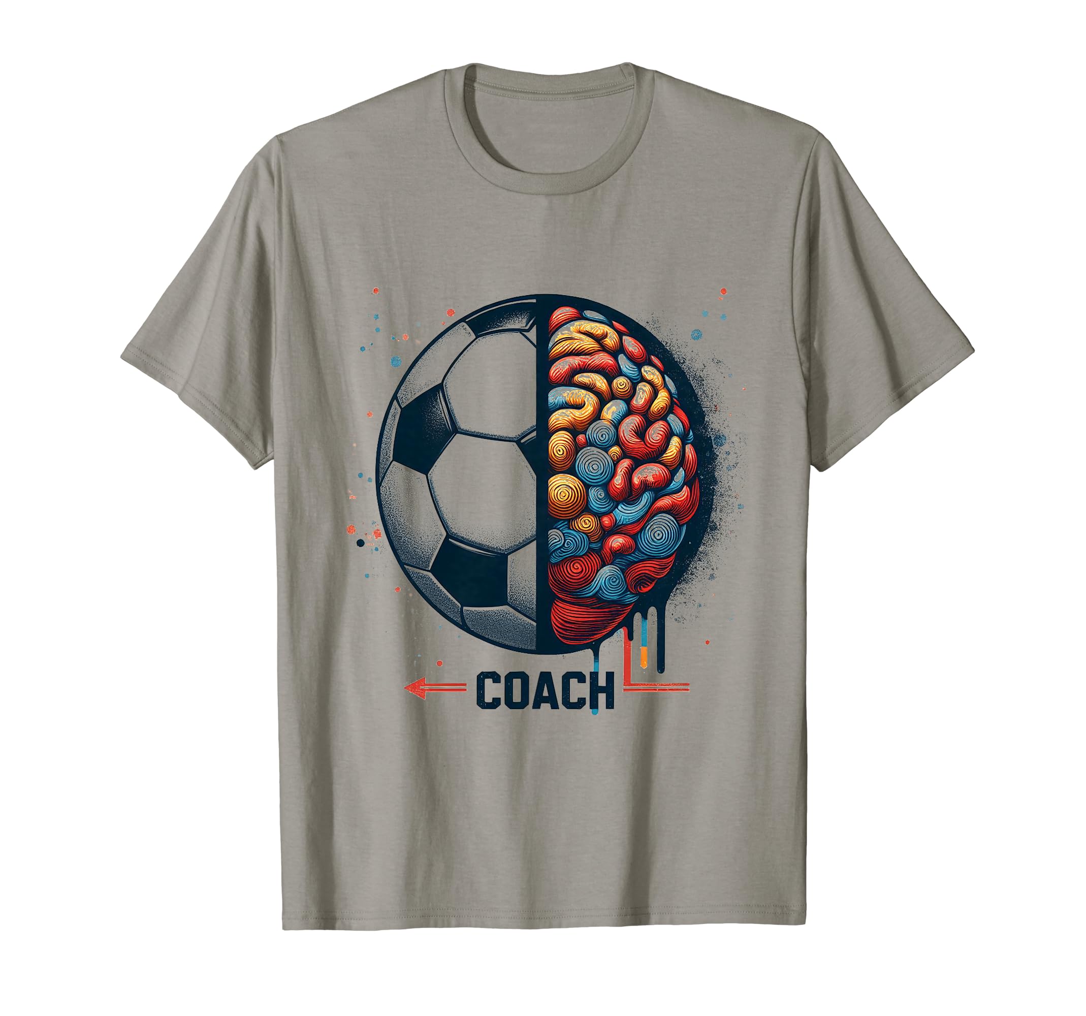Soccer Coach Training Coaching Football T-Shirt - Custom Art Print Unisex - T-Shirt, Sweatshirt, Hoodie