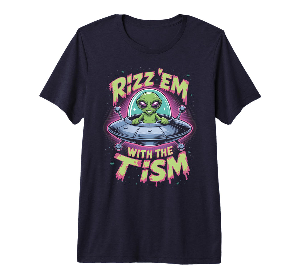 Kawaii Rizz Em Tism Alien Autism Dad T-Shirt - Fun Novelty Design Unisex - T-Shirt, Sweatshirt, Hoodie