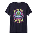 Kawaii Rizz Em Tism Alien Autism Dad T-Shirt - Fun Novelty Design Unisex - T-Shirt, Sweatshirt, Hoodie
