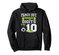 10Th Birthday Soccer Peace Out Single Hoodie - Unique Graphic for Adults - T-Shirt, Sweatshirt, Hoodie