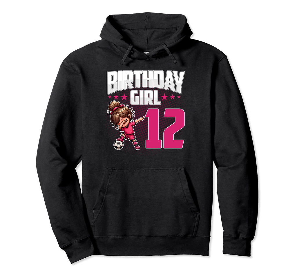 12Th Birthday Soccer Dabbing 12 Years Hoodie - Unique Graphic Men Women - T-Shirt, Sweatshirt, Hoodie