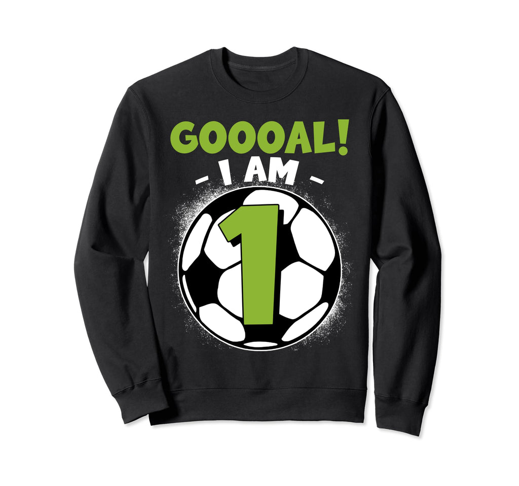 1 Year Old Birthday Soccer Themed Sweatshirt - Minimalist Print for Adults - T-Shirt, Sweatshirt, Hoodie