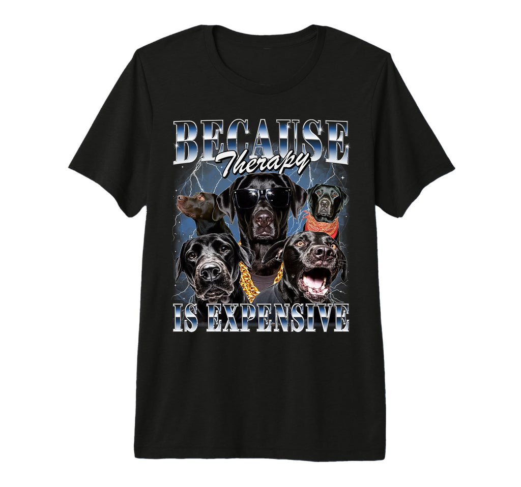 Black Labrador 90S Lab Mom Dad T-Shirt - Aesthetic Graphic for Adults - T-Shirt, Sweatshirt, Hoodie