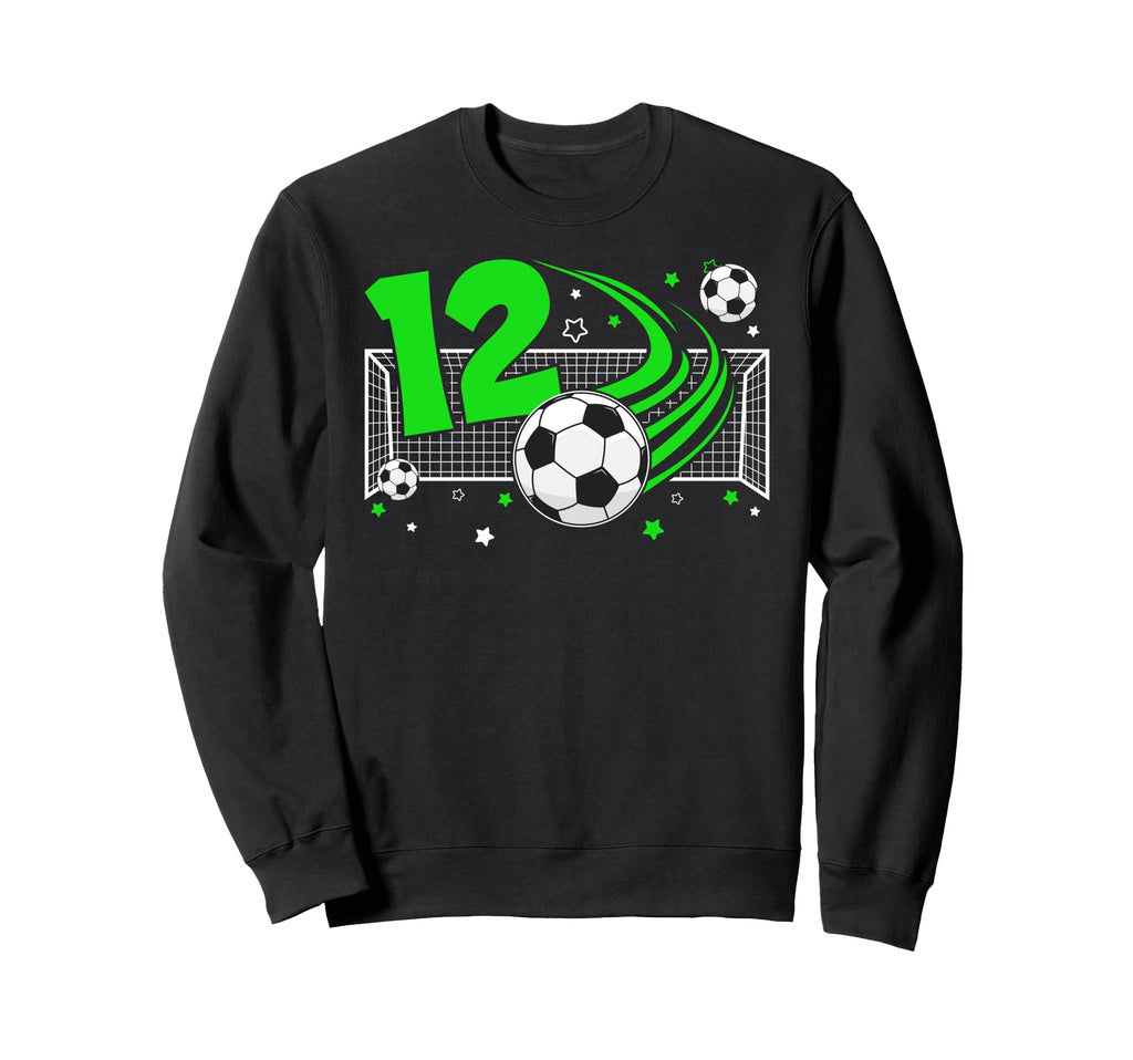 12Th Birthday Soccer 12 Year Old Sweatshirt - Trendy Graphic for Adults - T-Shirt, Sweatshirt, Hoodie