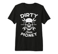 Dirty Hands Clean Mechanic Money Skull Car T-Shirt - Trendy Graphic Unisex - T-Shirt, Sweatshirt, Hoodie