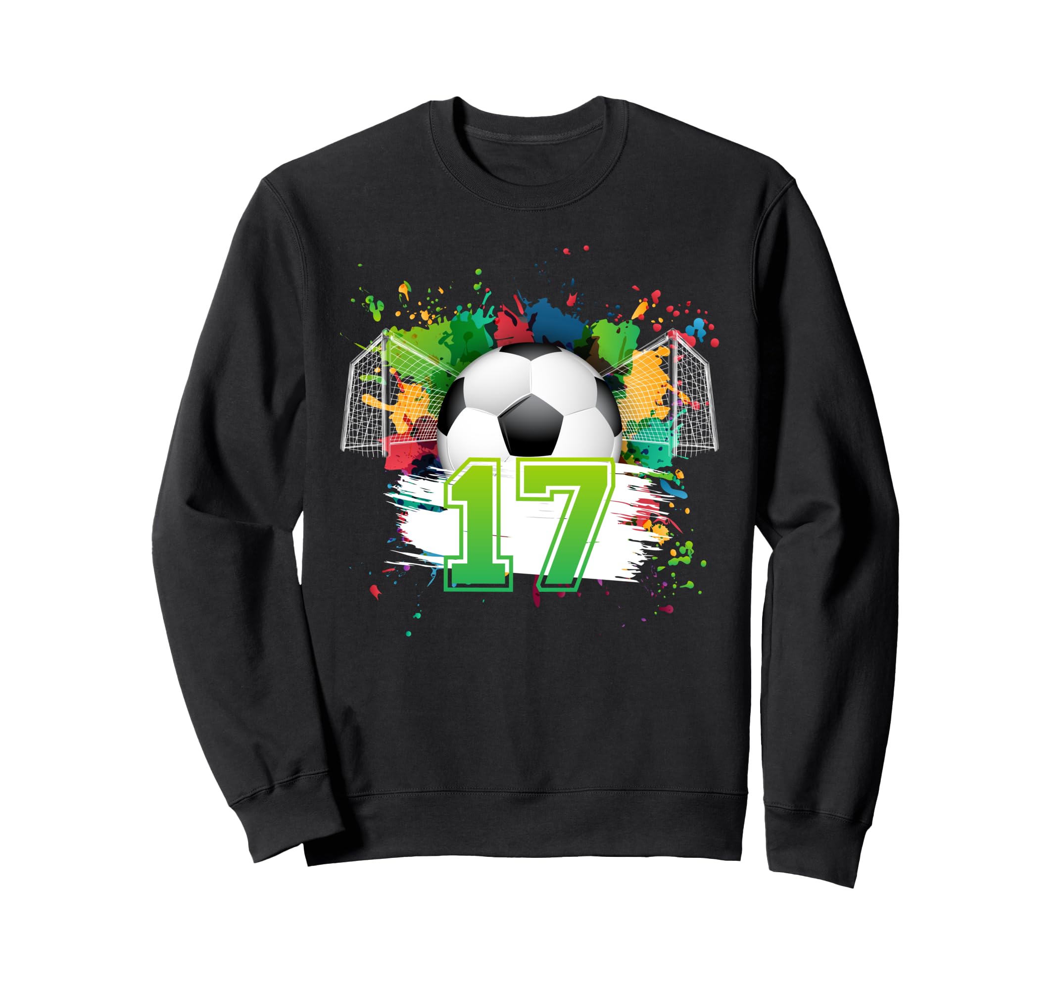 17Th Soccer Birthday Party 17 Year Sweatshirt - Aesthetic Graphic Unisex - T-Shirt, Sweatshirt, Hoodie