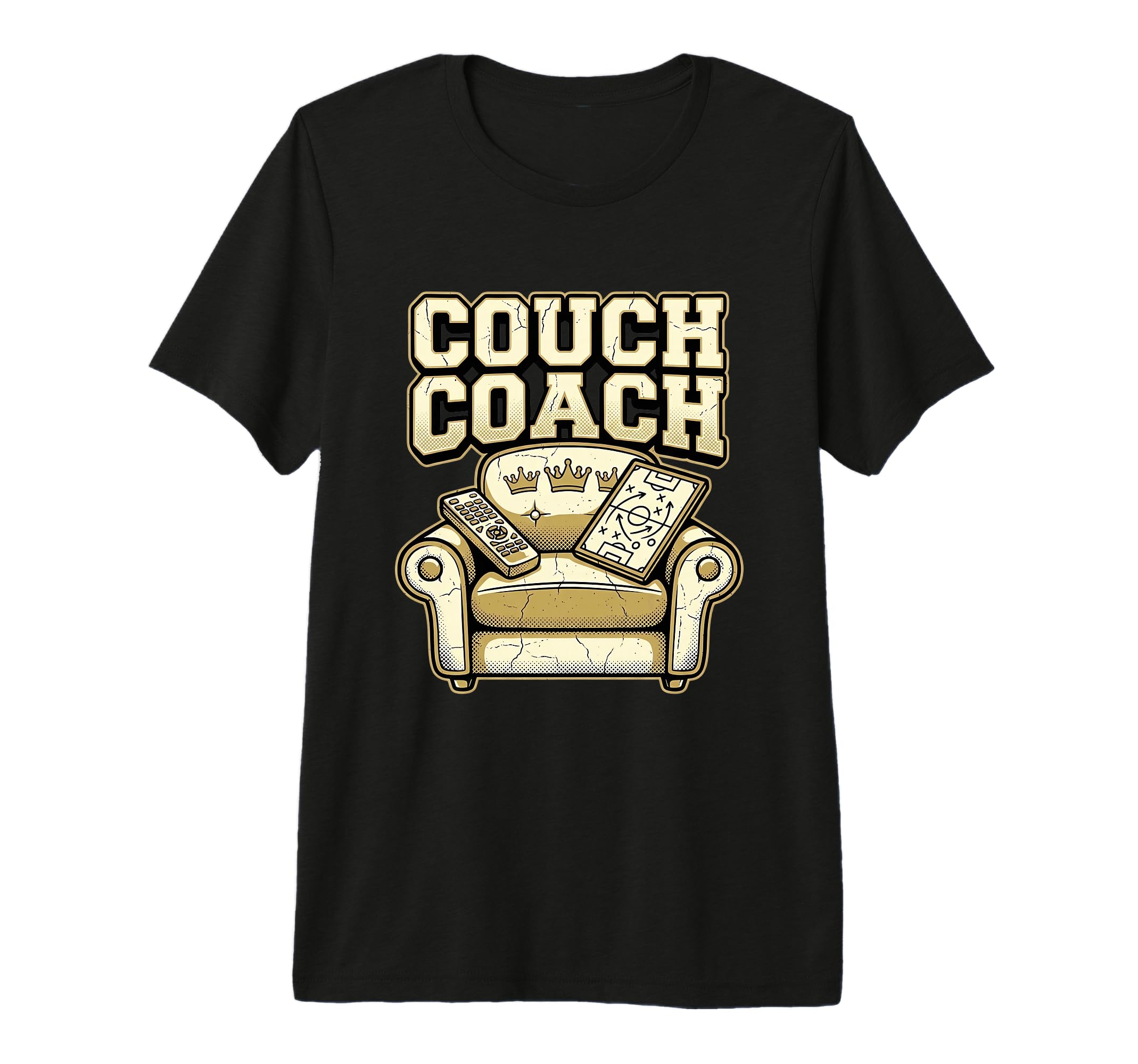 Couch Coach Soccer Fan Armchair Expert T-Shirt - Novelty Apparel Men Women - T-Shirt, Sweatshirt, Hoodie