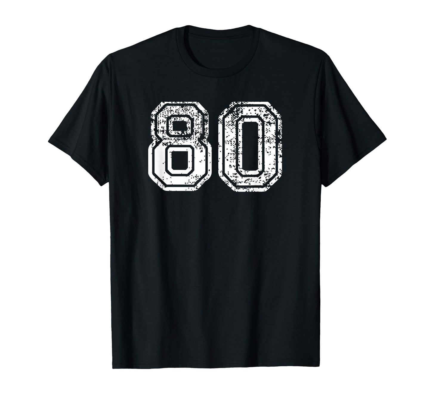 Number 80 Baseball Football Soccer T-Shirt - Custom Art Print Men Women - T-Shirt, Sweatshirt, Hoodie