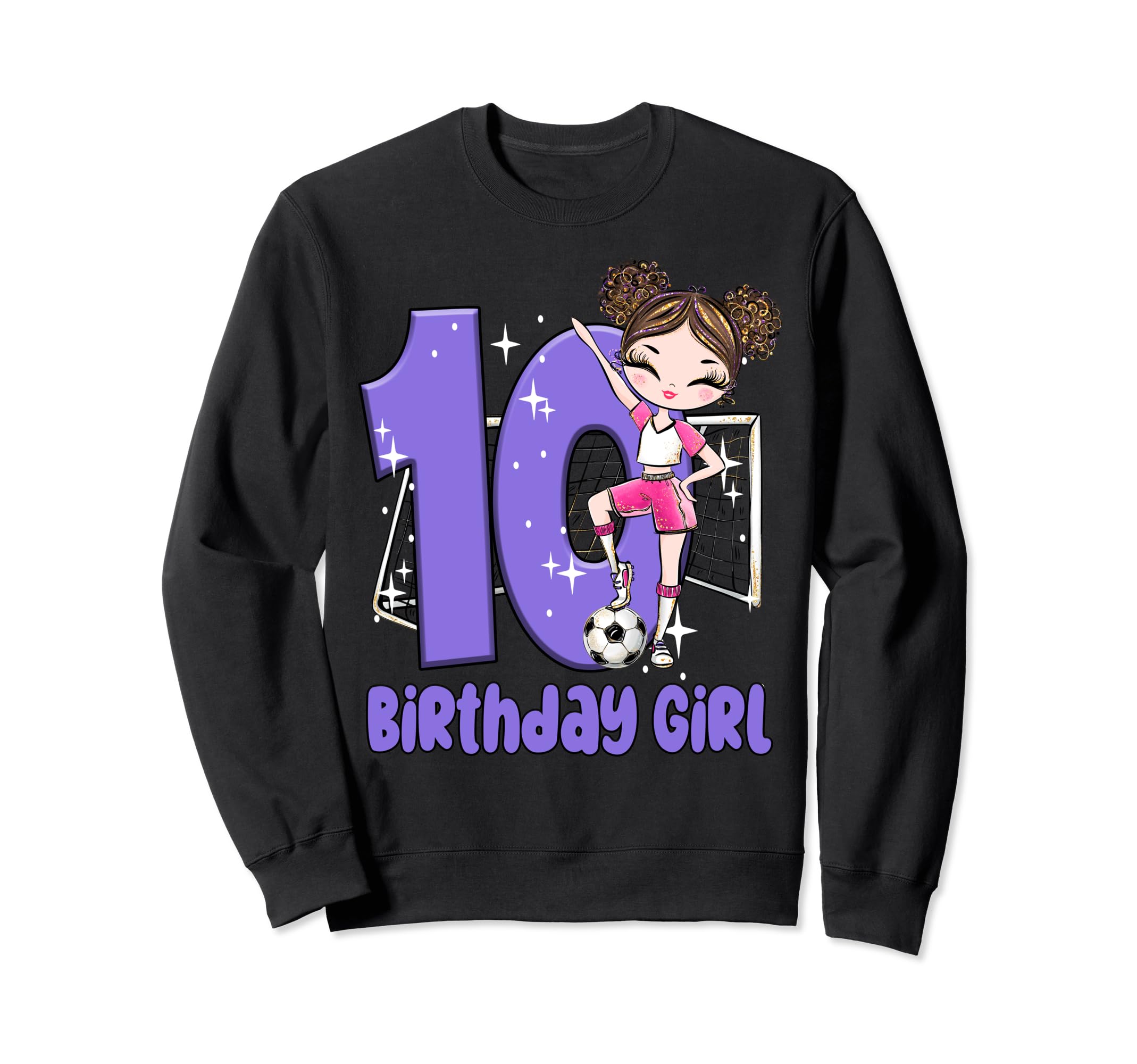 10Th Birthday Soccer Party Ten Double Sweatshirt - Unique Graphic Unisex - T-Shirt, Sweatshirt, Hoodie