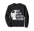 10 Years Myth Soccer Legend 10Th Sweatshirt - Trendy Graphic for Adults - T-Shirt, Sweatshirt, Hoodie