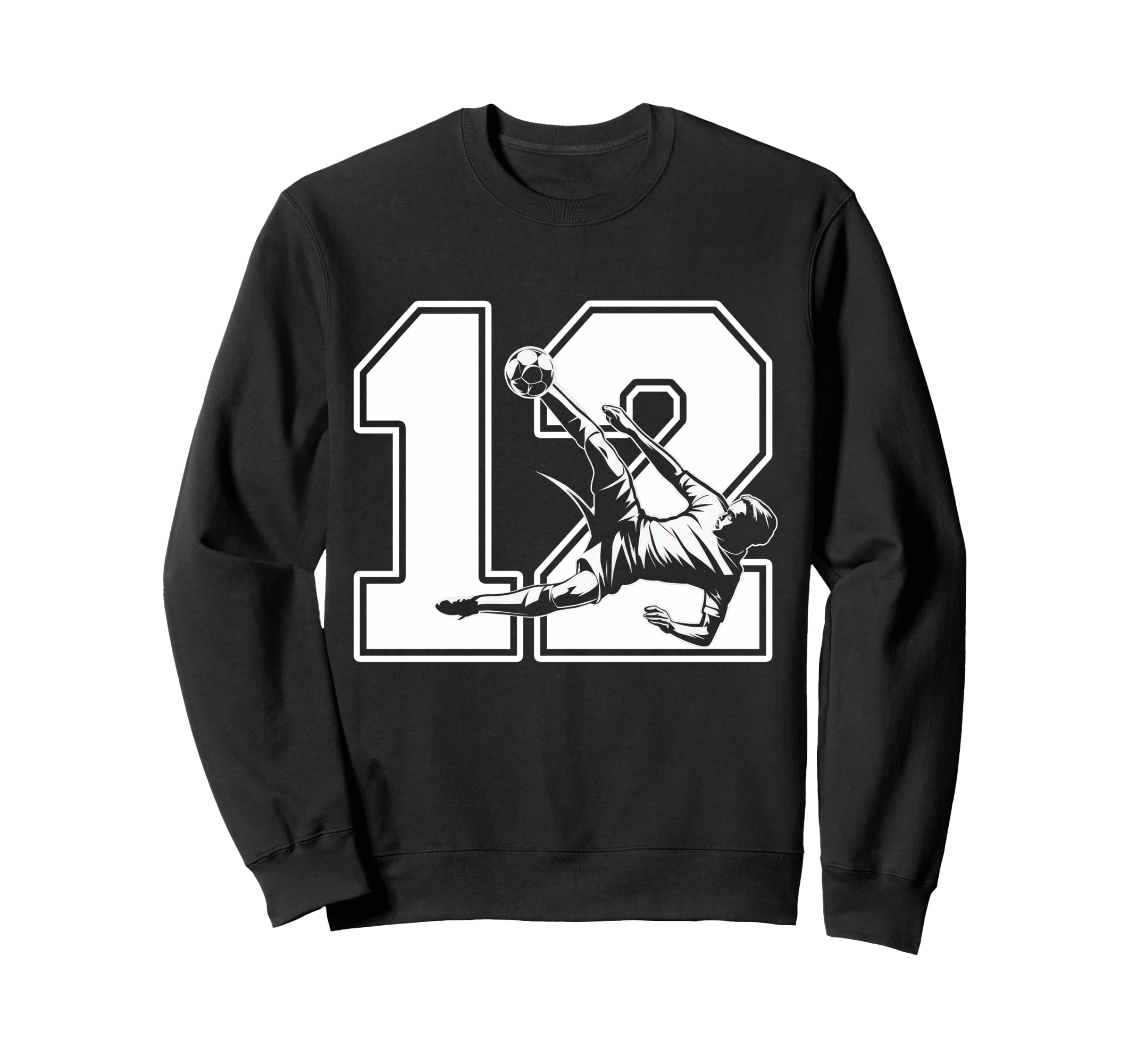 12 Soccer Birthday Gift Soccer Sweatshirt - Streetwear Style for Adults - T-Shirt, Sweatshirt, Hoodie