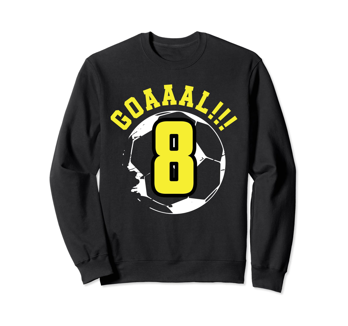 8Th Birthday 8 Years Soccer Sweatshirt - Novelty Apparel Men Women - T-Shirt, Sweatshirt, Hoodie
