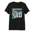 10Th Birthday Soccer Party 10 Year Old T-Shirt - Aesthetic Graphic Unisex - T-Shirt, Sweatshirt, Hoodie
