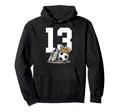 13 Soccer Birthday Gift Soccer Fan Sports Hoodie - Custom Art Print Unisex - T-Shirt, Sweatshirt, Hoodie