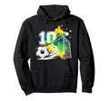10Th Soccer Birthday Party 10 Year Old Hoodie - Trendy Graphic Men Women - T-Shirt, Sweatshirt, Hoodie