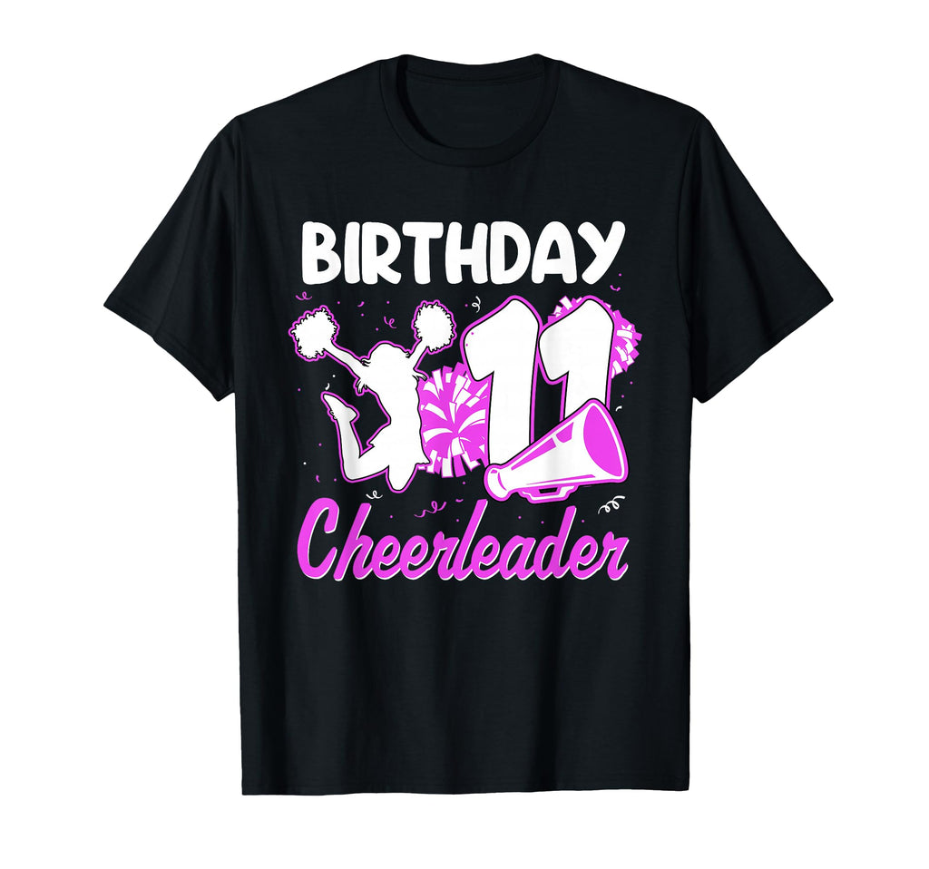11Th Birthday Cheerleader 11 Years Old T-Shirt - Graphic Print for Adults - T-Shirt, Sweatshirt, Hoodie