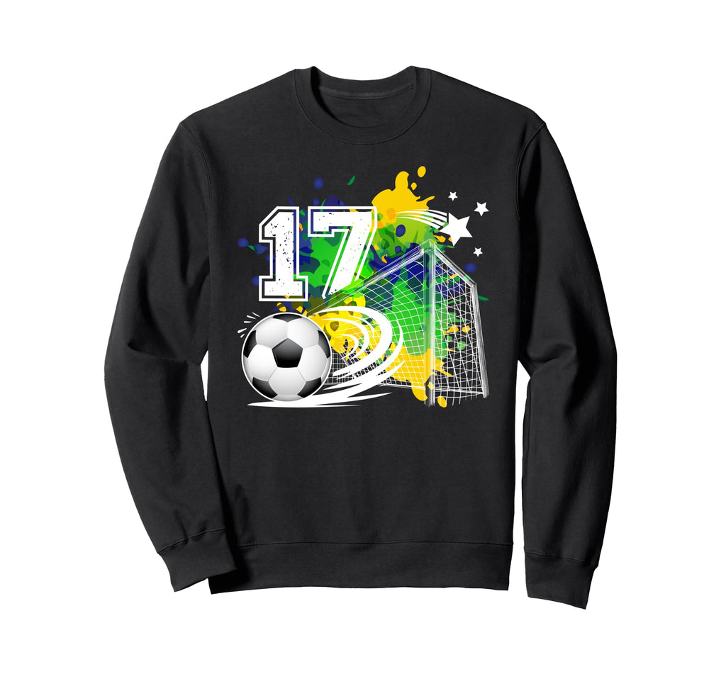 17Th Soccer Birthday Party 17 Year Old Sweatshirt - Novelty Apparel Unisex - T-Shirt, Sweatshirt, Hoodie
