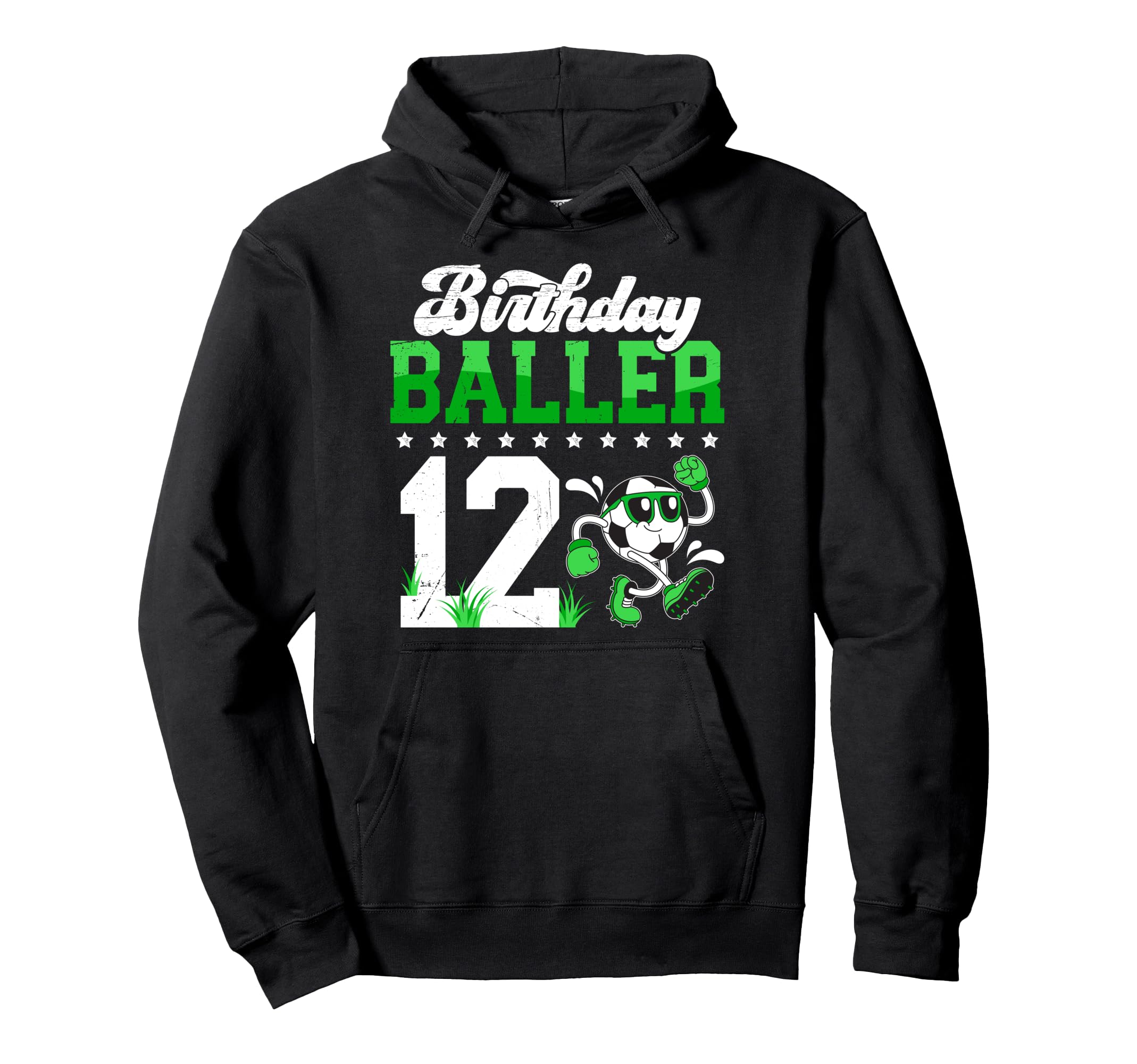 12Th Soccer Birthday Party Twelve Year Hoodie - Streetwear Style Unisex - T-Shirt, Sweatshirt, Hoodie