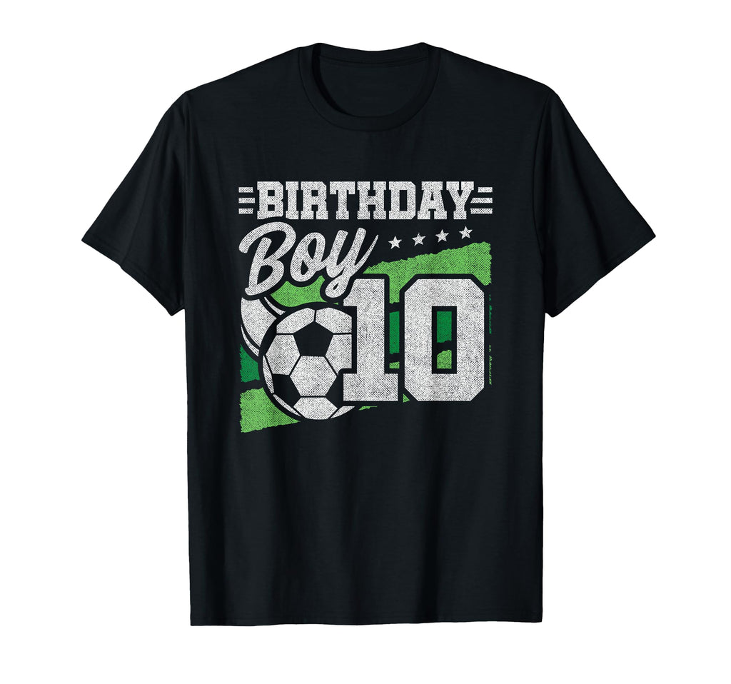 10 Year Old Birthday Soccer Party 10Th T-Shirt - Unique Graphic for Adults - T-Shirt, Sweatshirt, Hoodie