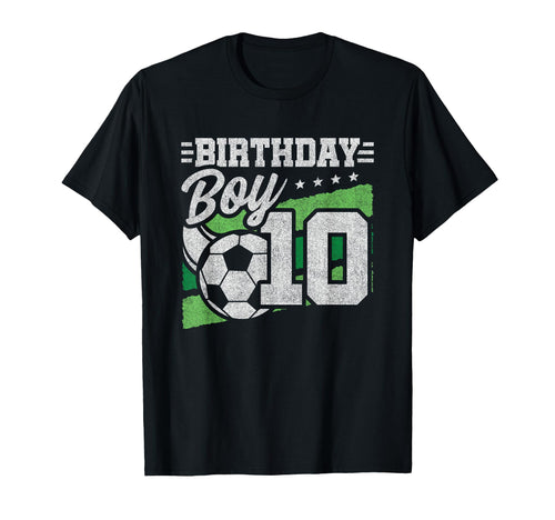 10 Year Old Birthday Soccer Party 10Th T-Shirt - Unique Graphic for Adults - T-Shirt, Sweatshirt, Hoodie