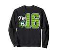 16Th Soccer Birthday Party Sixteen Sweatshirt - Trendy Graphic for Adults - T-Shirt, Sweatshirt, Hoodie