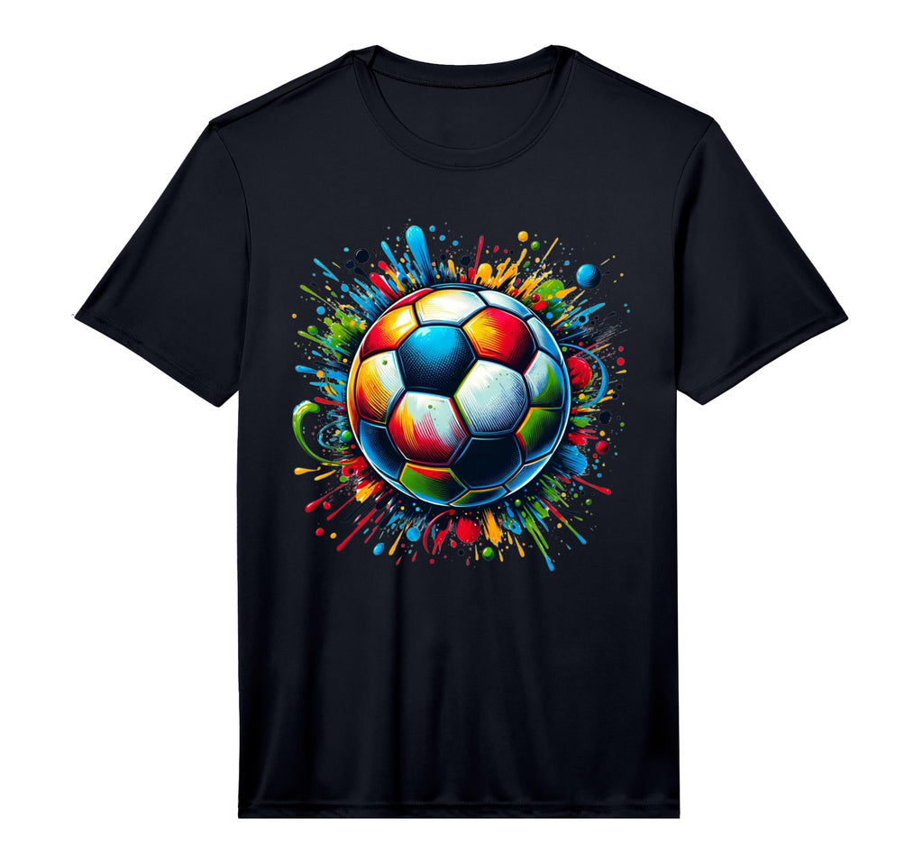 Soccer Ball Paint Splatter Soccer T-Shirt - Unique Graphic Men Women - T-Shirt, Sweatshirt, Hoodie