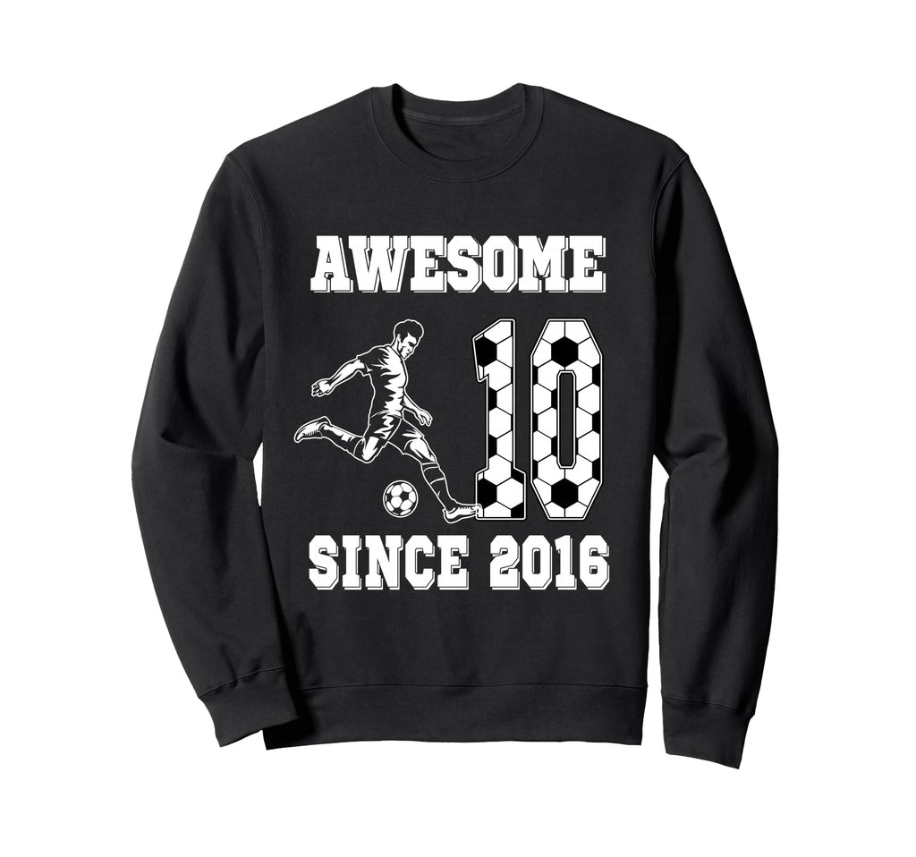 10 Year Old Birthday Soccer Sweatshirt - Novelty Apparel for Adults - T-Shirt, Sweatshirt, Hoodie