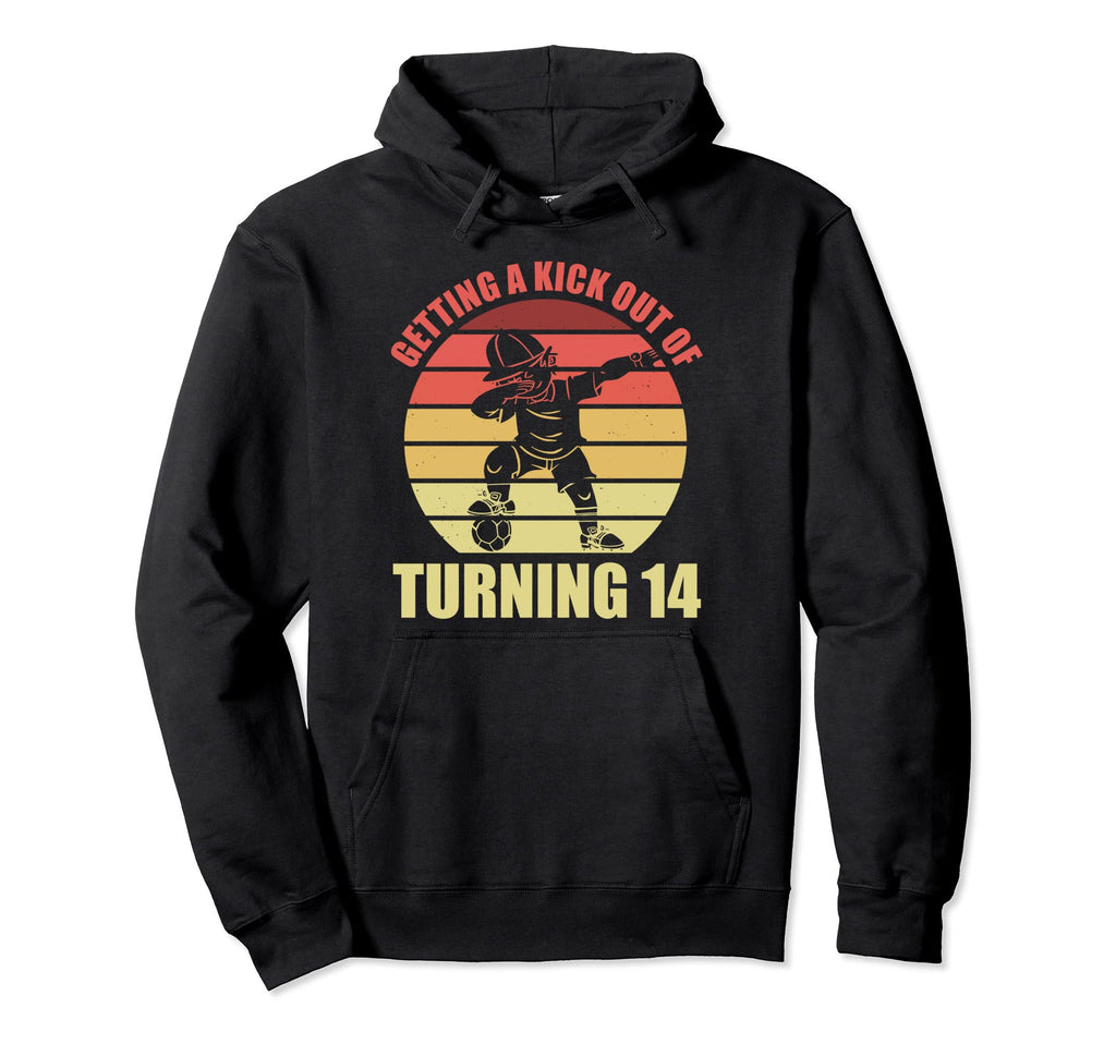 14 Year Old Happy 14Th Birthday Soccer 14Th Hoodie - Graphic Print Unisex - T-Shirt, Sweatshirt, Hoodie