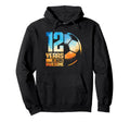 12Th Birthday Soccer Player Football Hoodie - Minimalist Print Men Women - T-Shirt, Sweatshirt, Hoodie