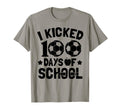 I Kicked 100 Days School Soccer Lovers T-Shirt - Graphic Print for Adults - T-Shirt, Sweatshirt, Hoodie