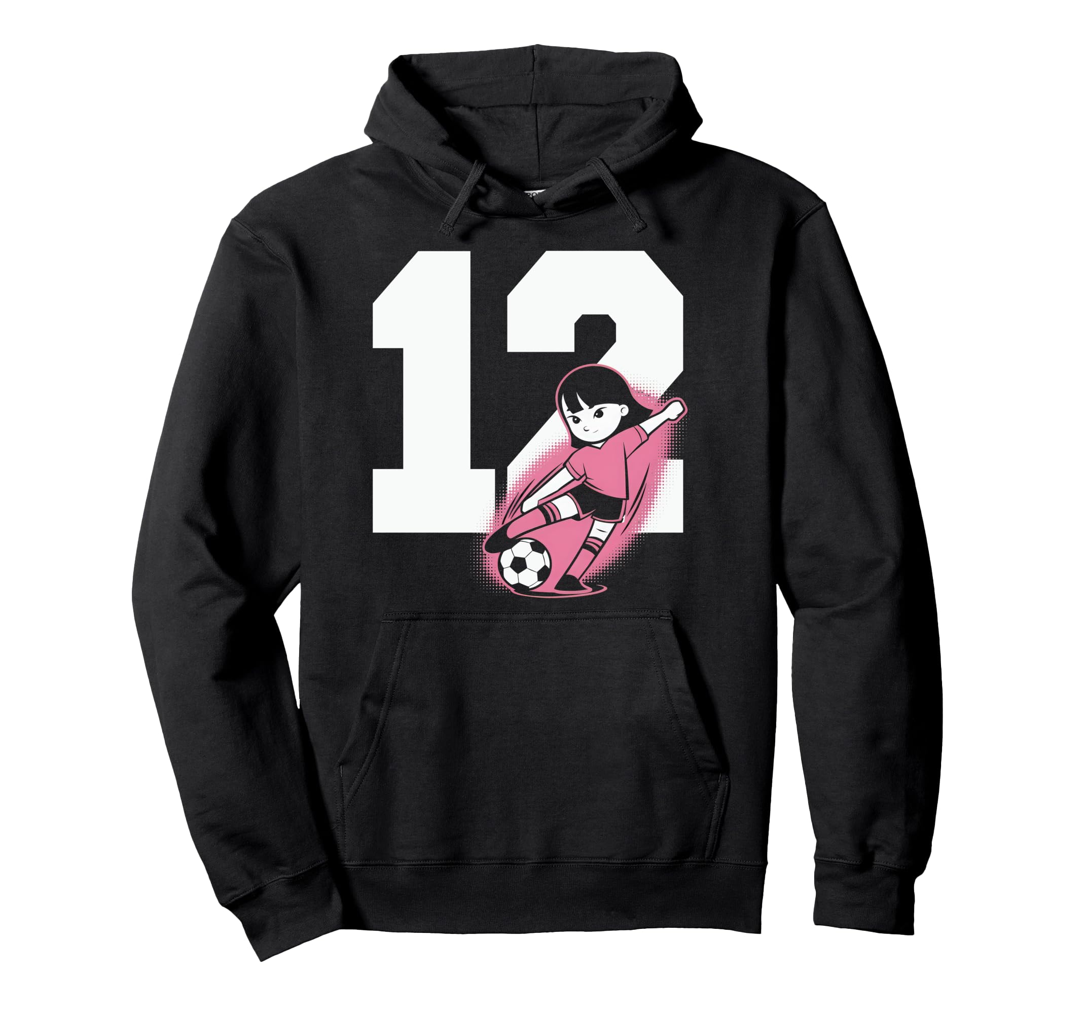 12 Soccer Birthday Gift Soccer Fan Sports Hoodie - Novelty Apparel Unisex - T-Shirt, Sweatshirt, Hoodie