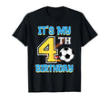 Soccer Player 4Th Birthday Football Sports T-Shirt - Unique Graphic Unisex - T-Shirt, Sweatshirt, Hoodie
