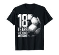 18Th Birthday Soccer Player Football 18 T-Shirt - Custom Art Print Unisex - T-Shirt, Sweatshirt, Hoodie