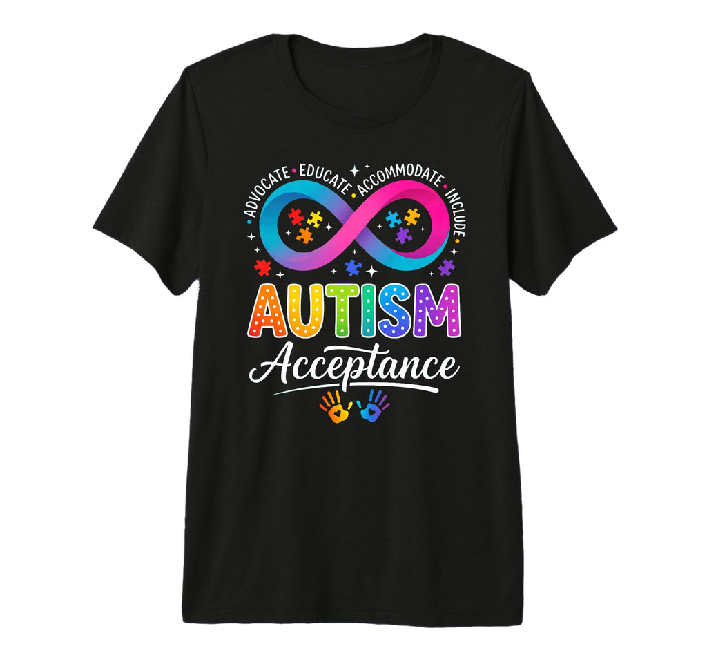 Autism Acceptance Awareness Mom Dad T-Shirt - Unique Graphic Unisex - T-Shirt, Sweatshirt, Hoodie