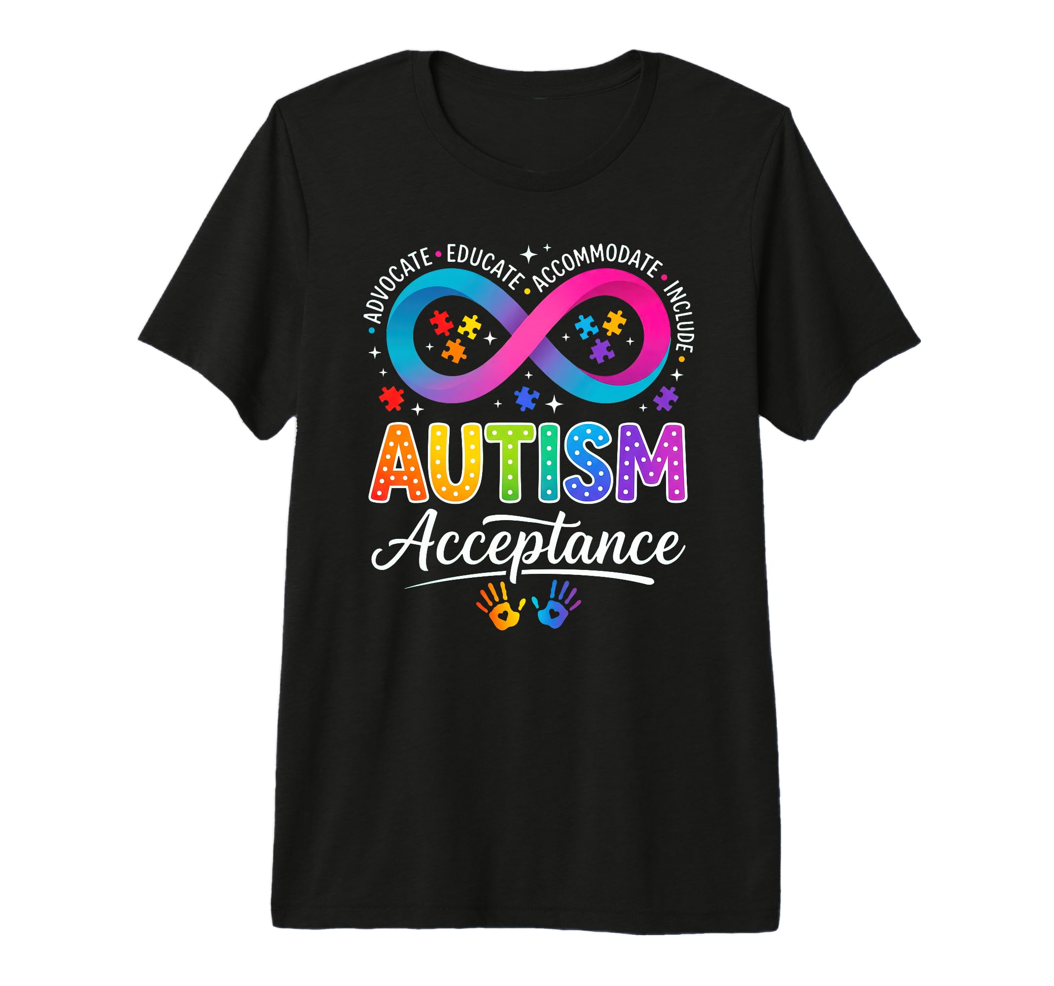 Autism Acceptance Awareness Mom Dad T-Shirt - Unique Graphic Unisex - T-Shirt, Sweatshirt, Hoodie