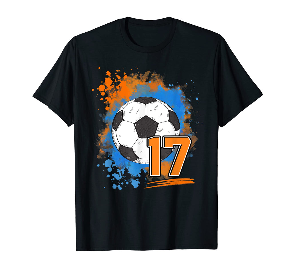 17Th Birthday 17 Years Old Soccer T-Shirt - Fun Novelty Design for Adults - T-Shirt, Sweatshirt, Hoodie