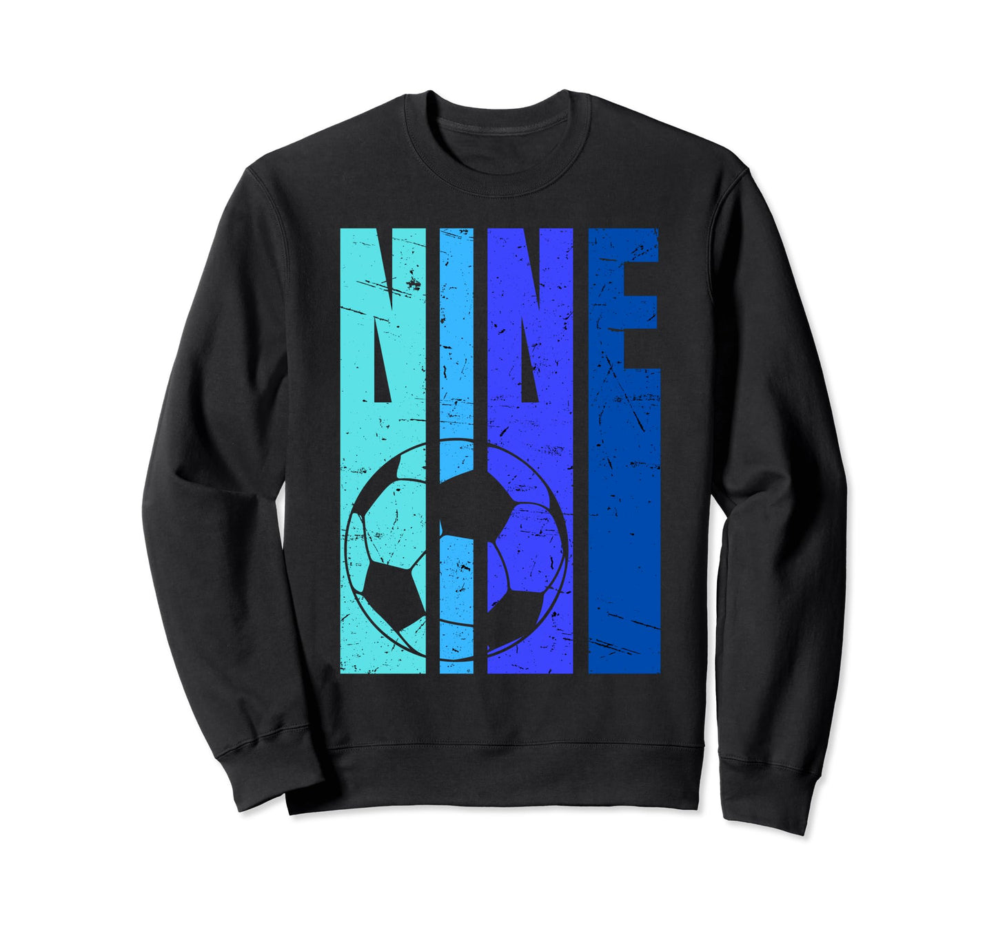 Soccer 9Th Birthday 9 Years Old Sweatshirt - Aesthetic Graphic for Adults - T-Shirt, Sweatshirt, Hoodie